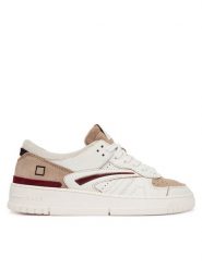 D.A.T.E. Sneakersy Torneo M451-TO-CO Kremowy. Białe buty sportowe casual D.A.T.E., bez wzorów, ze skóry, bez zapięcia. Za 914.99 zł.