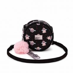 Oh My Pop Pug Mala Okragla Torebka na Ramie, Czarny. Czarne torby na ramię OH MY POP, bez wzorów, na ramię, małe, bez dodatków. Za 69.90 zł.