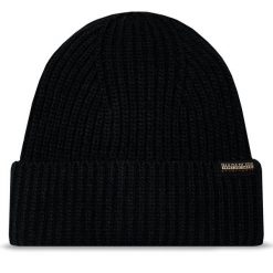 Czapka Napapijri. Czarne czapki zimowe Napapijri, bez wzorów. Za 179.99 zł.