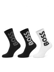 BOSS Zestaw 3 par wysokich skarpet męskich 50524259 Kolorowy. Skarpety Boss, bez wzorów, z bawełny. Za 149.99 zł.