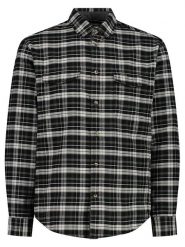 CMP Koszula funkcyjna w kolorze czarno-białym rozmiar: 56. Czarne koszule CMP, bez wzorów, z materiału, bez kołnierzyka, bez ramiączek. Za 143.95 zł.