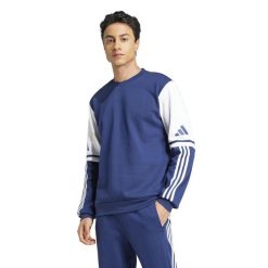 Bluza adidas Squadra25. Białe bluzy Adidas, l, bez wzorów, z bawełny, bez kaptura. Za 152.99 zł.