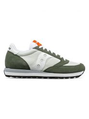 Saucony Skórzane sneakersy "Jazz" w kolorze kremowo-oliwkowym rozmiar: 43. Brązowe buty sportowe casual Saucony, bez wzorów, z materiału, bez zapięcia. Za 274.10 zł.