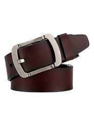 The Time of Bocha Skórzany pasek w kolorze brązowym rozmiar: 100. Brązowe paski The Time of Bocha, bez wzorów, z materiału. Za 135.49 zł.