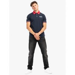 Polo Lonsdale Ellers Grove. Niebieskie koszulki polo Lonsdale, m, bez wzorów, bez kołnierzyka, bez ramiączek. Za 244.50 zł.