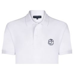 Koszulka polo "Links" w kolorze białym. Koszulki polo marki Sir Raymond Tailor. W wyprzedaży za 173.95 zł.