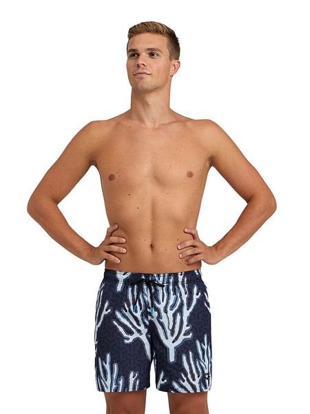 Arena Szorty kąpielowe w kolorze granatowo-białym rozmiar: M. Niebieskie kąpielówki Arena, m, bez wzorów, z materiału. Za 104.64 zł.