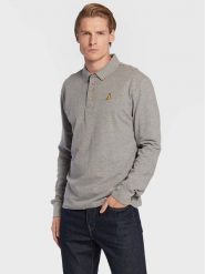 Brave Soul Polo MLT-412WASHINGTN Szary Slim Fit. Szare koszulki polo Brave Soul, m, bez wzorów, z syntetyku, bez kołnierzyka, bez ramiączek. Za 49.99 zł.