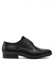 Calvin Klein Półbuty Derby HM0HM01504 Czarny. Czarne eleganckie półbuty CALVIN KLEIN, bez wzorów, ze skóry, bez obcasa, bez zapięcia. Za 509.99 zł.