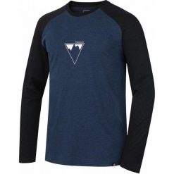 Hannah Koszulka Nebu Majolica Mel/Dark Mel S. Czarne t-shirty sportowe marki Hannah, z nadrukiem, z bawełny. W wyprzedaży za 79.00 zł.