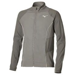 Kurtka z dresu Mizuno Frontier Shadow. Szare kurtki Mizuno, l, bez wzorów, z dresówki, bez kaptura. Za 364.20 zł.