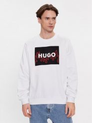 Hugo Bluza Duragol 50506990 Biały Regular Fit. Białe bluzy Hugo, m, bez wzorów, z bawełny, bez kaptura. Za 269.99 zł.