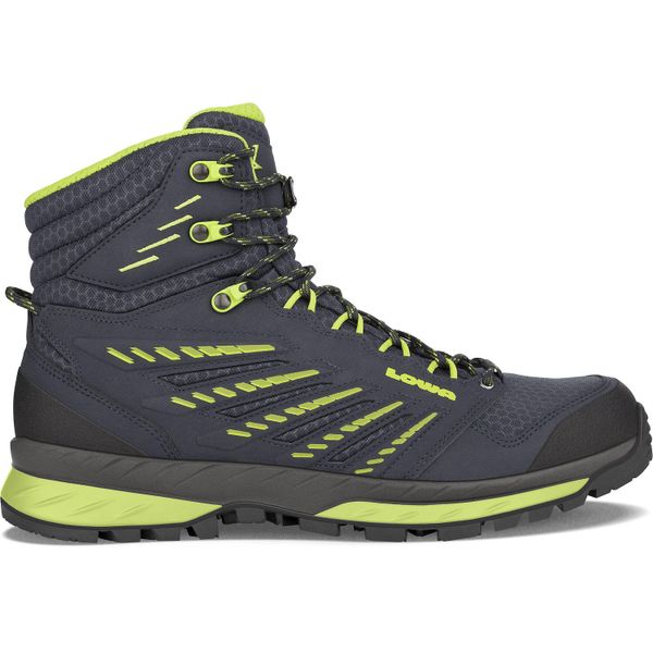 Buty trekkingowe męskie Lowa Trek Evo Gtx Mid. Niebieskie trekkingi Lowa, bez wzorów, z materiału, za kostkę, bez zapięcia. Za 789.00 zł.