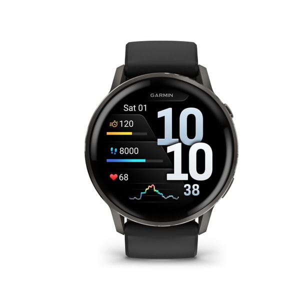 Second Life - Zegarek smartwatch Garmin Venu 4 Grey - Stan Doskonały. Czarne zegarki GARMIN, metalowe. Za 2,159.10 zł.