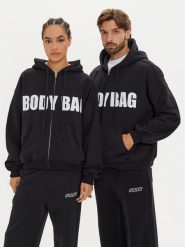 2005 Bluza Unisex Body Bag Czarny Oversize. Czarne bluzy 2005, m, bez wzorów, z bawełny, bez kaptura. Za 279.99 zł.
