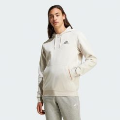Bluza z kapturem Essentials Fleece. Szare bluzy z kapturem Adidas, xl, bez wzorów, z kapturem. Za 174.99 zł.