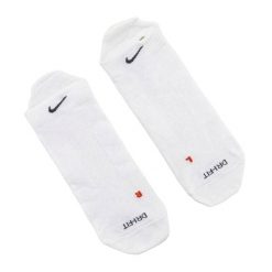 Skarpety Unisex Dla Dorosłych LTWT DriFIT (zestaw 2 Sztuk). Białe skarpety Nike, bez wzorów. Za 107.99 zł.