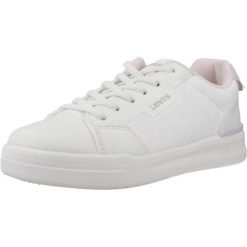 Buty LEVI'S DUTTON Biały. Białe buty turystyczne Levi's®, bez wzorów, z syntetyku, bez zapięcia, na fitness i siłownię. Za 175.99 zł.