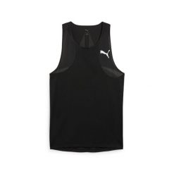 Tank top Puma Raceday Ultraspun. Czarne bezrękawniki Puma, bez wzorów, bez kołnierzyka, bez ramiączek. Za 209.99 zł.