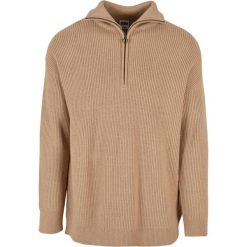 Oversizowy sweter z dzianiny Urban Classics. Brązowe swetry nierozpinane Urban Classics, m, bez wzorów, z dzianiny, bez kołnierzyka, bez ramiączek. Za 275.00 zł.