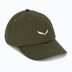 SALEWA Czapka z daszkiem Eagle Logo CAP dark olive. Czerwone czapki z daszkiem Salewa, bez wzorów, z bawełny. Za 224.00 zł.