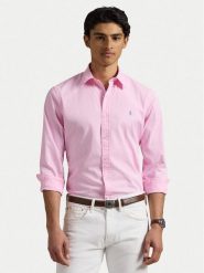 Polo Ralph Lauren Koszula 710937993016 Różowy Custom Fit. Czerwone koszule Polo Ralph Lauren, l, bez wzorów, z bawełny, bez kołnierzyka, bez ramiączek. Za 459.99 zł.