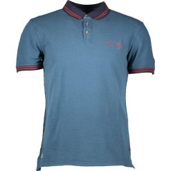 Koszulka polo "Mirkos" w kolorze niebieskim. Koszulki polo marki KILLTEC, z haftami, z bawełny, z klasycznym kołnierzykiem, z krótkim rękawem. W wyprzedaży za 84.95 zł.