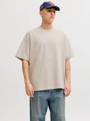 Jack & Jones Koszulka "Barron" w kolorze beżowym rozmiar: XXL. Brązowe bezrękawniki Jack & Jones, xxl, bez wzorów, bez kołnierzyka, bez ramiączek. Za 61.46 zł.