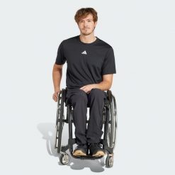 Spodnie Adaptive. Czarne buty treningowe Adidas, bez wzorów, z materiału, na fitness i siłownię. Za 329.00 zł.