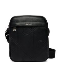 Calvin Klein Saszetka Emblem Aop Emboss Reporter LV04D3331G Czarny. Czarne saszetki i nerki CALVIN KLEIN, bez wzorów, ze skóry. Za 369.99 zł.