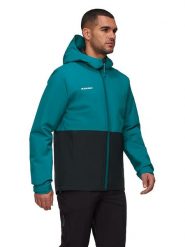 Mammut Kurtka funkcyjna "Linard HS" w kolorze turkusowym rozmiar: L. Niebieskie kurtki outdoor i hardshell Mammut, l, bez wzorów, z materiału, bez kaptura. Za 564.95 zł.
