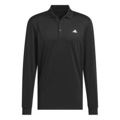 Koszulka polo z długim rękawem adidas Ultimate365 Cold.RDY. Czarne koszulki polo Adidas, m, bez wzorów, bez kołnierzyka, bez ramiączek. W wyprzedaży za 288.50 zł.