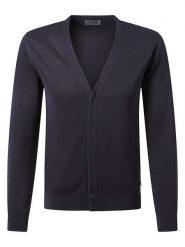 Pierre Cardin Kardigan w kolorze granatowym rozmiar: L. Niebieskie swetry rozpinane Pierre Cardin, l, bez wzorów, z bawełny, bez kołnierzyka, bez ramiączek. Za 189.95 zł.