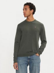 Napapijri Sweter Droz NP0A4I2G Zielony Regular Fit. Zielone swetry rozpinane Napapijri, m, bez wzorów, z bawełny, bez kołnierzyka, bez ramiączek. Za 239.99 zł.