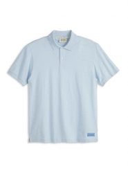 Scotch & Soda Koszulka polo w kolorze błękitnym rozmiar: M. Niebieskie koszulki polo Scotch & Soda, m, bez wzorów, bez kołnierzyka, bez ramiączek. Za 132.67 zł.