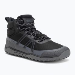 Buty berefoot męskie Xero Shoes Scrambler Trail Mid WP. Czarne buty trekkingowe XERO SHOES, bez wzorów, bez zapięcia, trekkingowe. Za 639.99 zł.