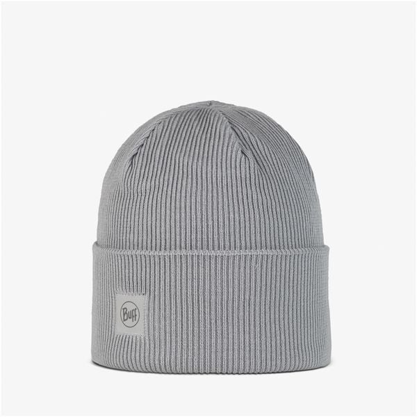 Czapka BUFF Crossknit Beanie Solid. Szare czapki zimowe Buff, bez wzorów. W wyprzedaży za 118.93 zł.