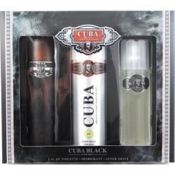 Cuba Black Zestaw dla mężczyzn EDT 100ml + 100ml Woda po goleniu + 200ml deodorant. Zestawy kosmetyków marki Cuba. Za 53.85 zł.