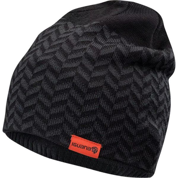 Czapka zimowa Iguana Levan. Czarne czapki zimowe IGUANA, bez wzorów. Za 34.90 zł.