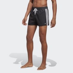 Szorty do pływania 3-Stripes CLX Very-Short-Length. Białe spodenki rowerowe Adidas, m, bez wzorów, z materiału, rowerowe. Za 181.90 zł.