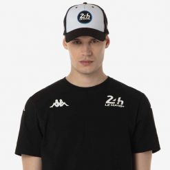 Czapka z daszkiem Kappa Indra 24H Le Mans. Białe czapki z daszkiem Kappa, bez wzorów, z bawełny. Za 188.50 zł.