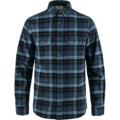 FJALLRAVEN Koszula męska Singi Heavy Flannel Shirt M dark navy-indigo blue-M. Niebieskie koszule Fjällräven, m, bez wzorów, z bawełny, bez kołnierzyka, bez ramiączek. Za 662.85 zł.