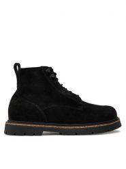 Birkenstock Trzewiki Highwood Lace Mid M Leve 1028911 Czarny. Czarne botki sznurowane Birkenstock, bez wzorów, ze skóry, bez obcasa, bez zapięcia. Za 899.99 zł.