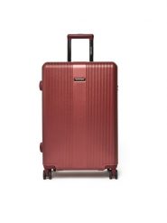 WITTCHEN Walizka średnia 56-3P-902-35 Bordowy. Czerwone walizki Wittchen, bez wzorów, z tworzywa sztucznego, średnie. Za 419.99 zł.