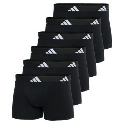 Bokserki Active Flex Cotton 6 pak. Niebieskie bokserki Adidas, m, bez wzorów, z bawełny. Za 338.00 zł.