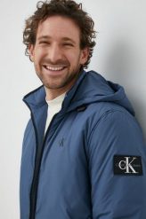 Calvin Klein Jeans kurtka męska kolor niebieski przejściowa. Niebieskie kurtki Calvin Klein Jeans, l, bez wzorów, z jeansu, bez kaptura. W wyprzedaży za 639.99 zł.