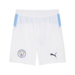 Męskie szorty Manchester City 25/26 PUMA. Białe krótkie spodenki sportowe Puma, m, bez wzorów. Za 199.00 zł.