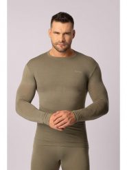 Spaio Koszulka termiczna "Merino" w kolorze khaki rozmiar: M. Brązowe t-shirty sportowe Spaio, bez wzorów, z materiału, bez ramiączek, outdoorowe. Za 295.99 zł.