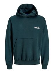 Jack & Jones Bluza w kolorze ciemnozielonym rozmiar: XXL. Zielone bluzy Jack & Jones, xxl, bez wzorów, z kapturem. Za 114.44 zł.