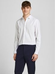 Jack&Jones Koszula 12201905 Biały Slim Fit. Białe koszule Jack&Jones, m, bez wzorów, z bawełny, bez kołnierzyka, bez ramiączek. Za 149.99 zł.